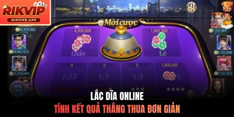 xóc đĩa online tính kết quả thắng thua đơn giản